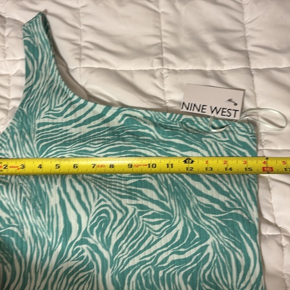 Nine West One-Shoulder Animal Print and Bodycon Dress - Picture 7 of 11